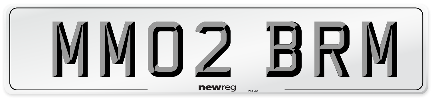 MM02 BRM Number Plate from New Reg